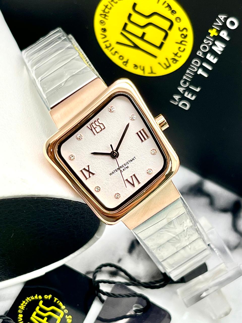 ✨ Reloj Yess de Dama en Acero con Caja de Lujo ✨